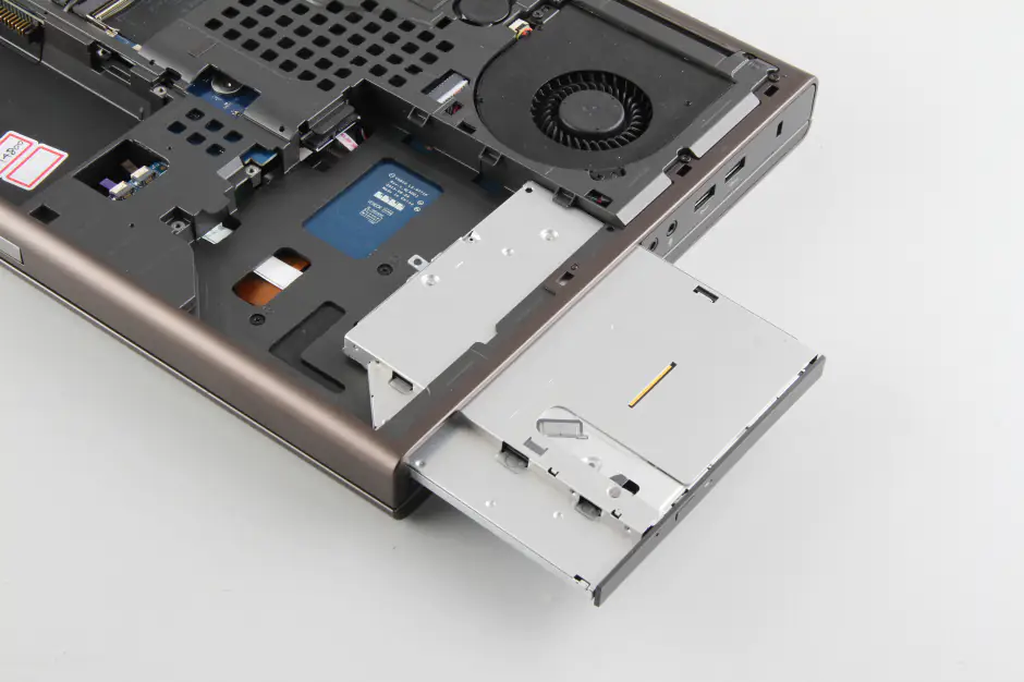 Pull out the DVD drive